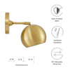 Modway Chalice 4’’ Swing-Arm Metal Wall Sconce in Satin Brass MDY-EEI-5613-SBR