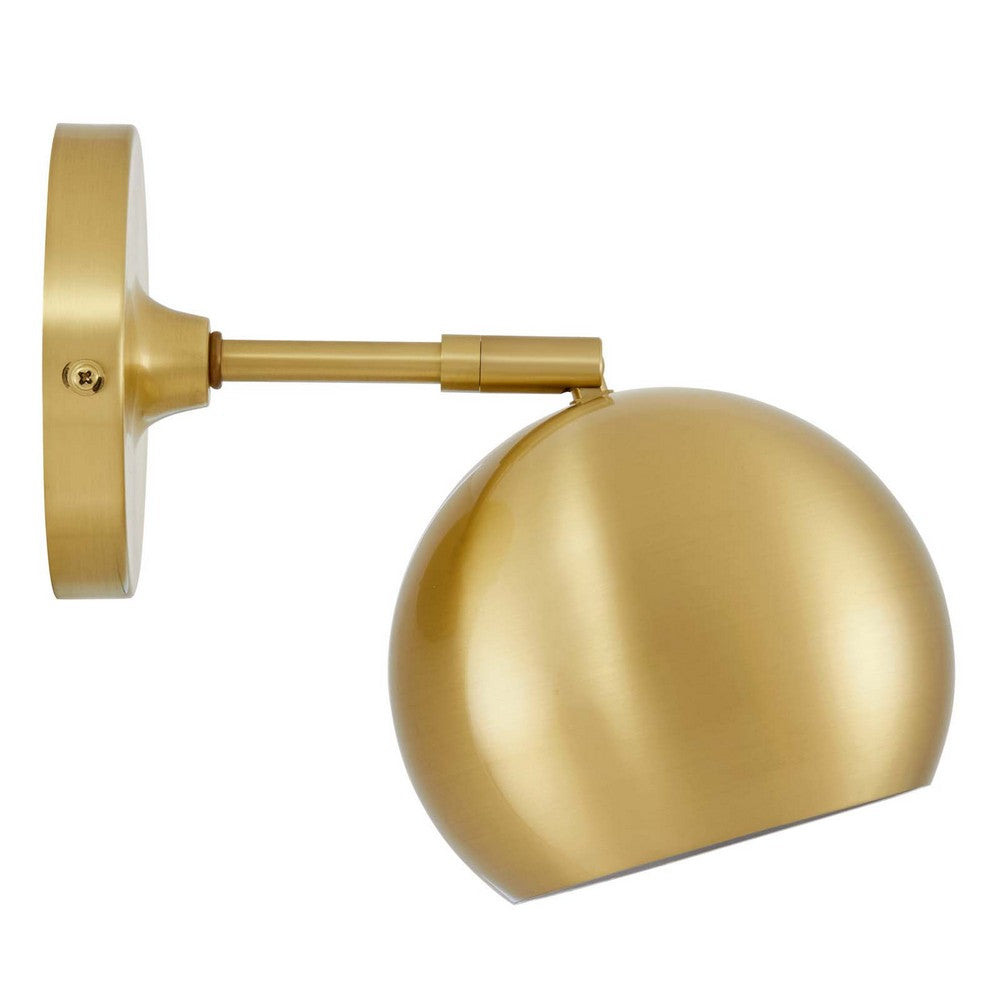 Chalice 4" Swing-Arm Metal Wall Sconce by Modway| Brown