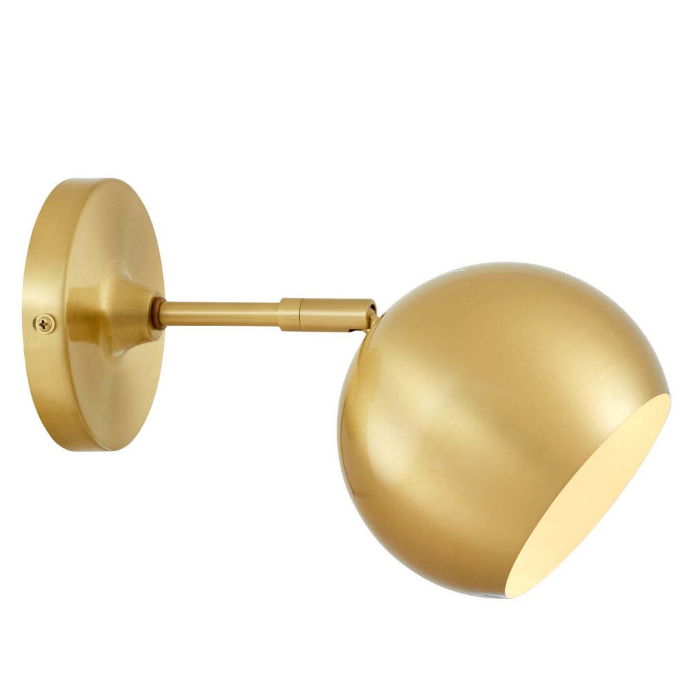 Chalice 4" Swing-Arm Metal Wall Sconce by Modway| Brown
