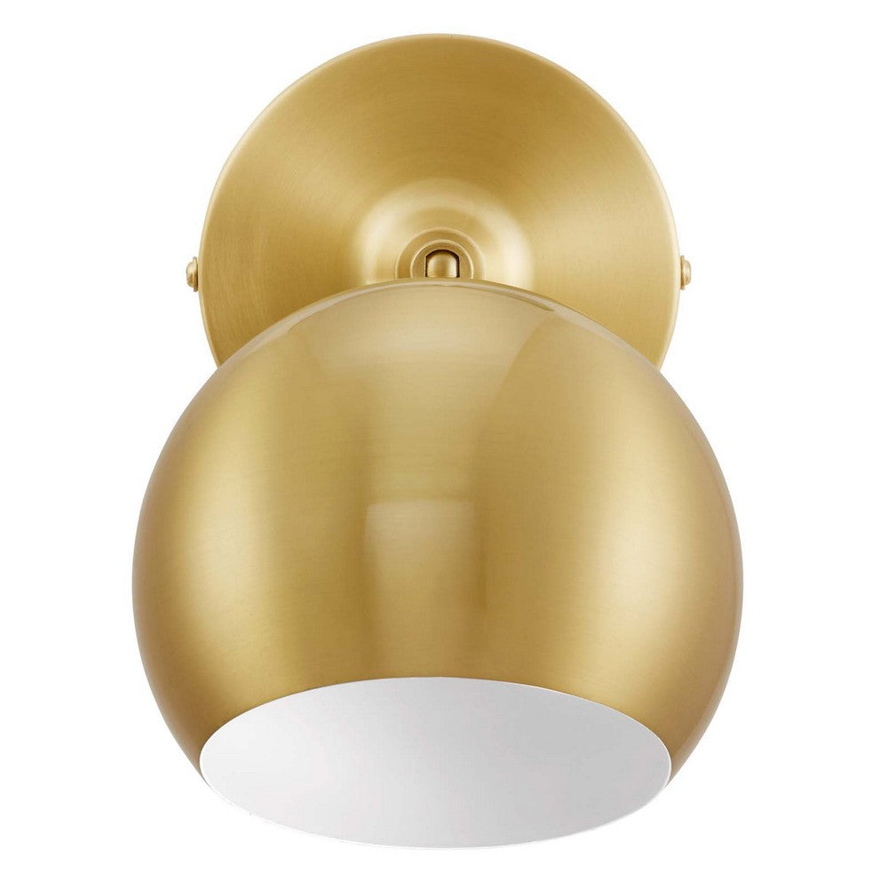 Chalice 4" Swing-Arm Metal Wall Sconce by Modway| Brown