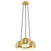Chalice 3-Light Metal Pendant by Modway| Brown