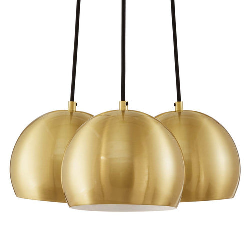 Chalice 3-Light Metal Pendant by Modway| Brown