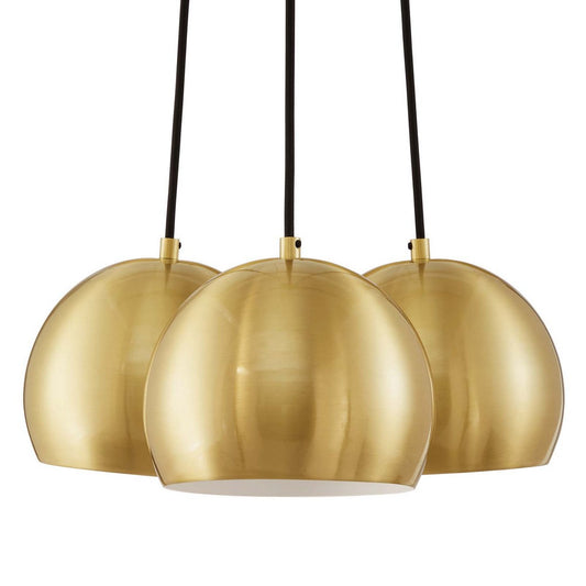 Chalice 3-Light Metal Pendant by Modway| Brown