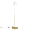 Element Transparent Glass Glass and Metal Floor Lamp  - No Shipping Charges