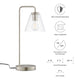 Element Glass Table Lamp by Modway| Silver