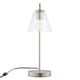Element Glass Table Lamp by Modway| Silver
