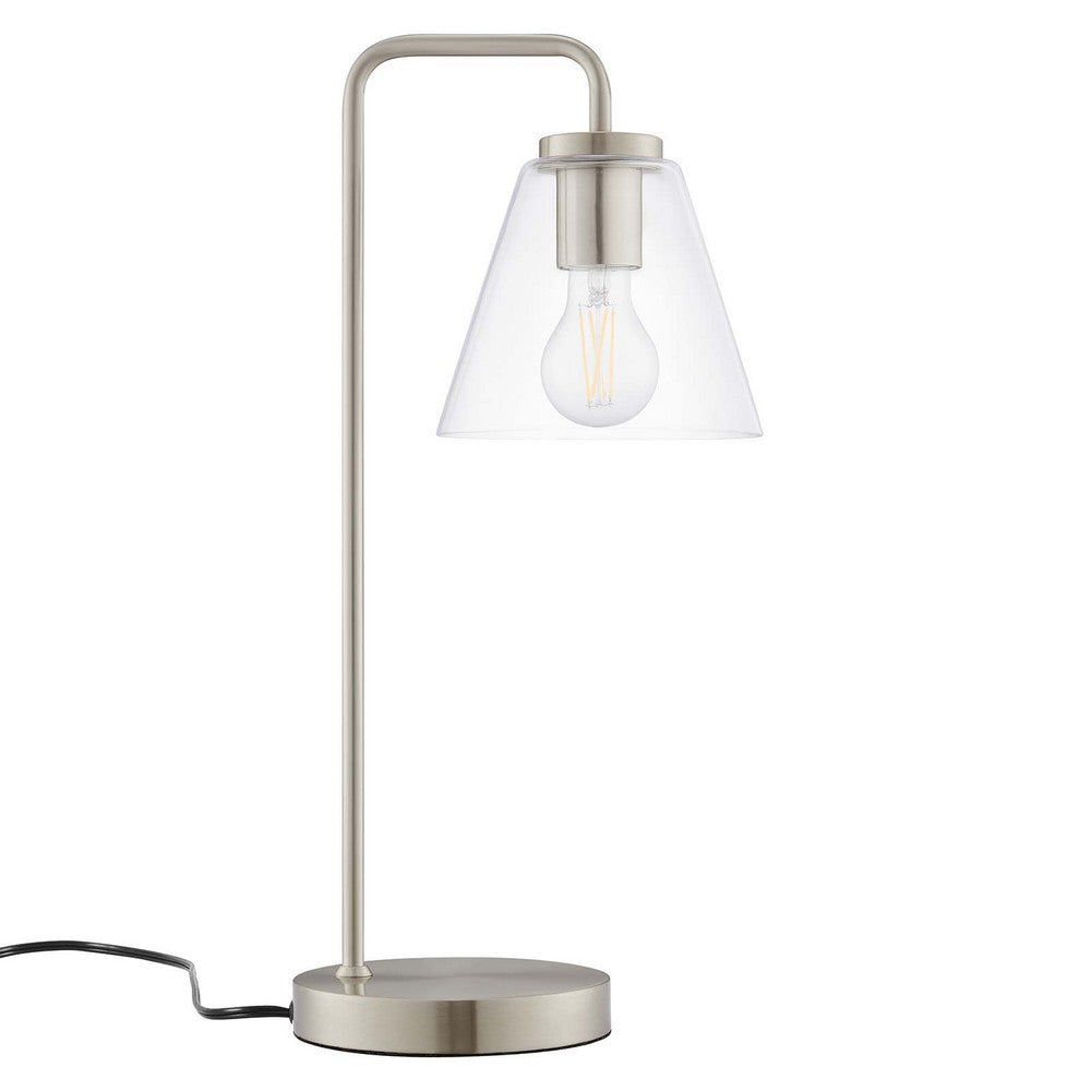 Element Glass Table Lamp by Modway| Silver