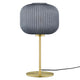 Modway Reprise Glass Sphere Glass and Metal Table Lamp in Black Satin Brass