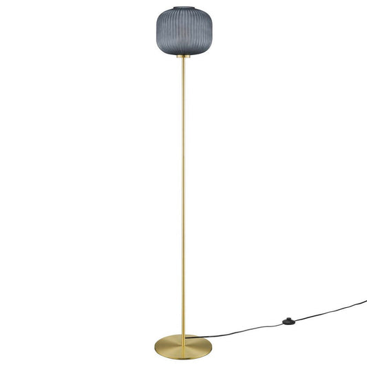 Reprise Glass Sphere Glass and Metal Floor Lamp  - No Shipping Charges
