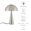 Modway Selena Metal Table Lamp in Satin Nickel MDY-EEI-5624-SNL