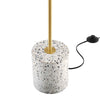 Logic Terrazzo Floor Lamp by Modway| White