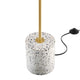 Logic Terrazzo Floor Lamp by Modway| White