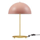 Modway Ideal Metal Table Lamp in Pink Satin Brass