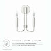 Rekindle 2-Light Wall Sconce by Modway| Silver