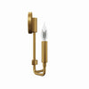 Modway Rekindle 2-Light Wall Sconce in Satin Brass Brown 3.5 x 9 x 12.5 MDY-EEI-5638-SBR