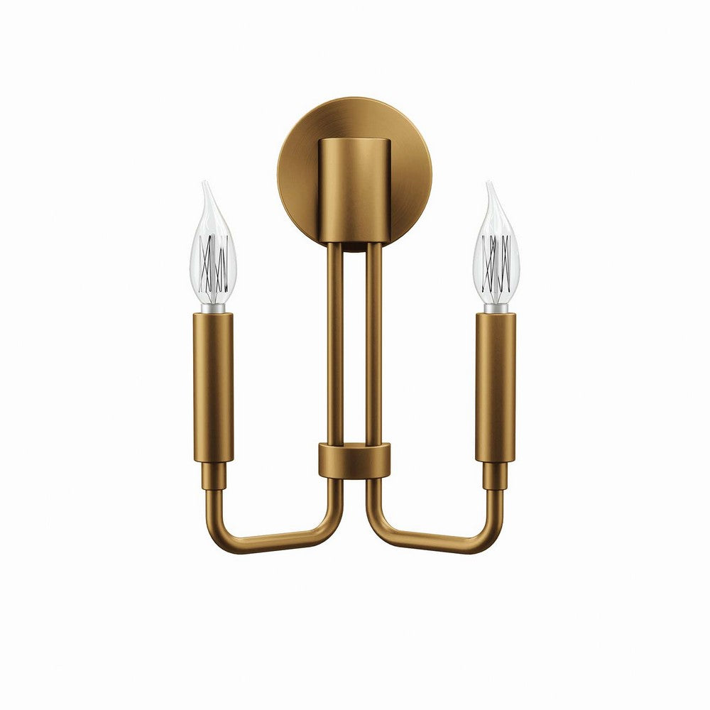 Rekindle 2-Light Wall Sconce by Modway| Brown
