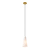 Beacon 1-Light Pendant Light in Opal Satin Brass MDY-EEI-5644-OPA-SBR