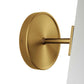 Modway Beacon 1-Light Wall Sconce in Opal Satin Brass,Brown 7.5 x 5 x 11.5 MDY-EEI-5645-OPA-SBR