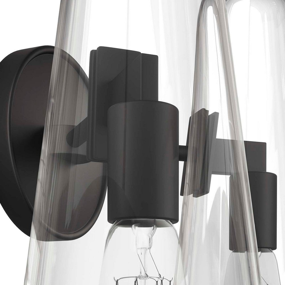 Beacon 2-Light Wall Sconce by Modway| Black