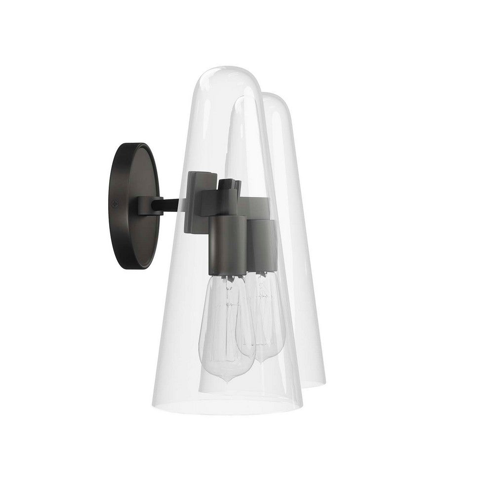 Beacon 2-Light Wall Sconce by Modway| Black