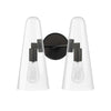 Beacon 2-Light Wall Sconce by Modway| Black