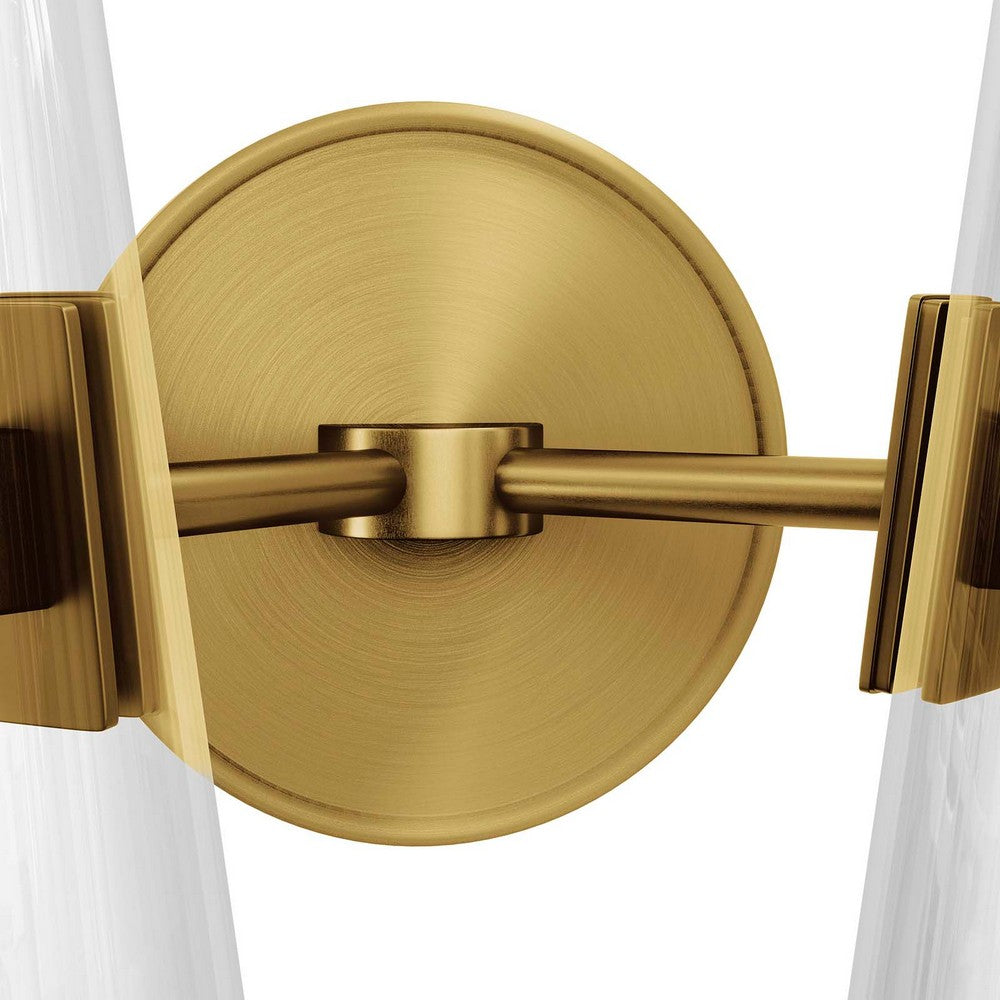 Beacon 2-Light Wall Sconce by Modway| Brown