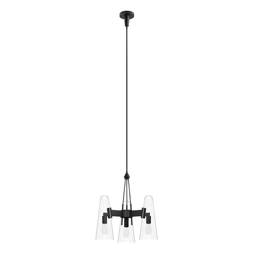 Beacon 3-Light Pendant Light by Modway| Black