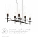Skylark 6-Light Chandelier by Modway| Black