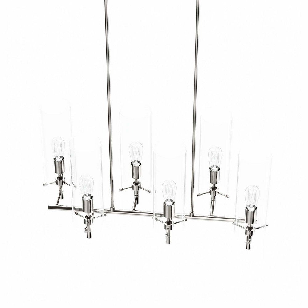 Skylark 6-Light Chandelier by Modway| Silver