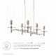 Skylark 6-Light Chandelier by Modway| Silver