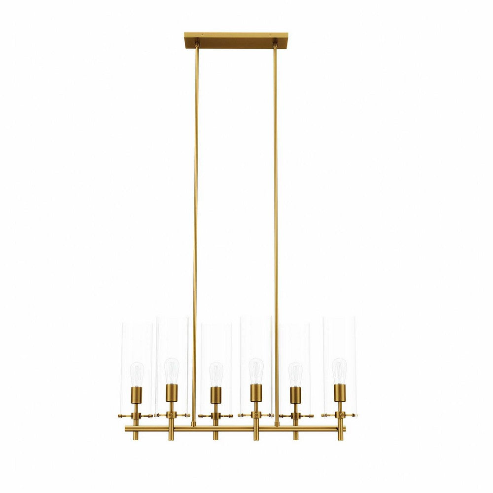 Skylark 6-Light Chandelier by Modway| Brown