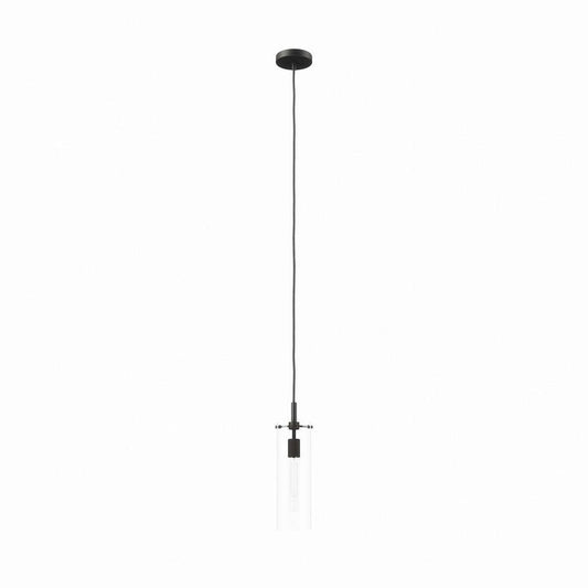 Modway Skylark Pendant Light in Clear Black, 5 x 5 x 72