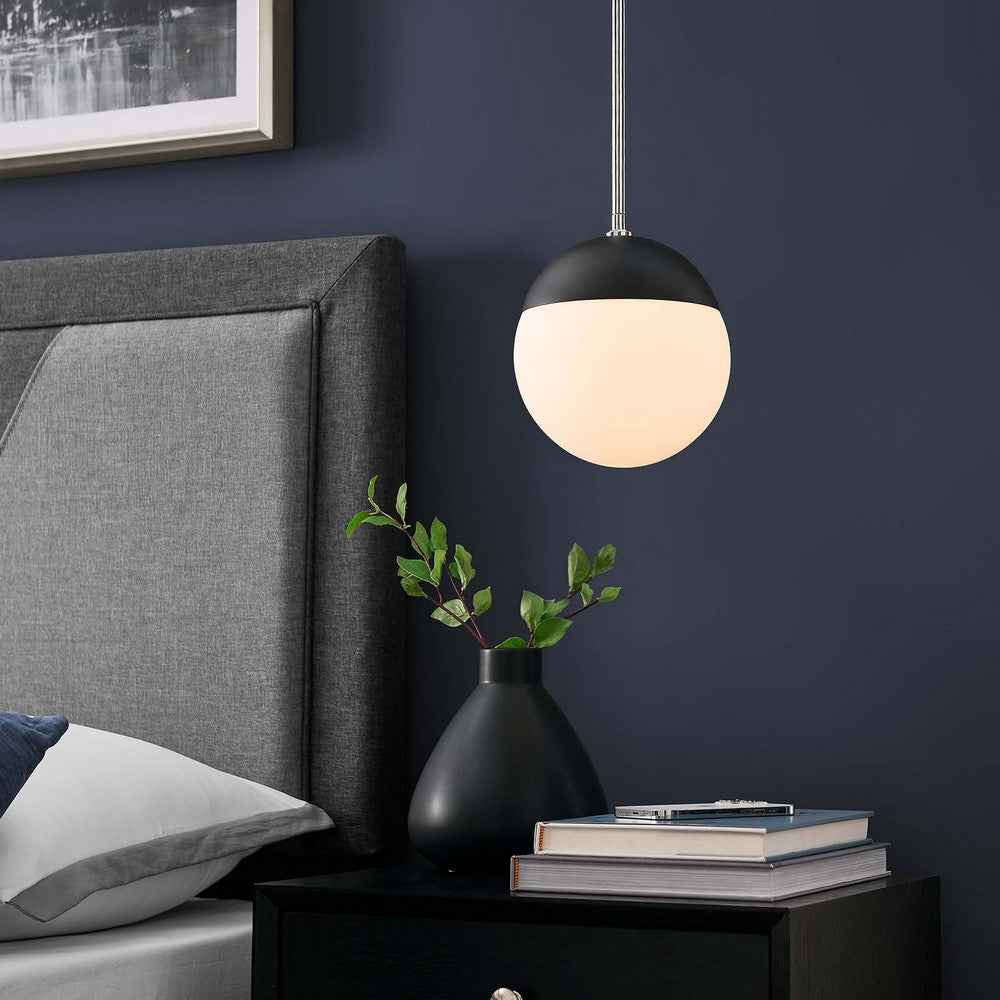 Stellar 1-Light Pendant Light by Modway| Silver