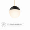 Stellar 1-Light Pendant Light - No Shipping Charges MDY-EEI-5653-OPA-SBR