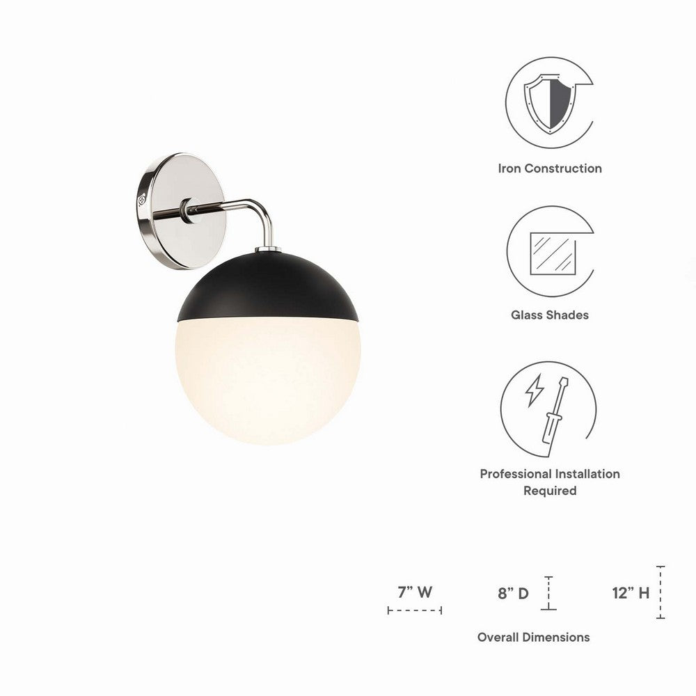 Stellar 1-Light Wall Sconce by Modway| Silver