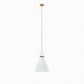 Modway Starlight 1-Light Pendant Light in White Satin Brass