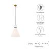 Starlight 1-Light Pendant Light by Modway| Brown