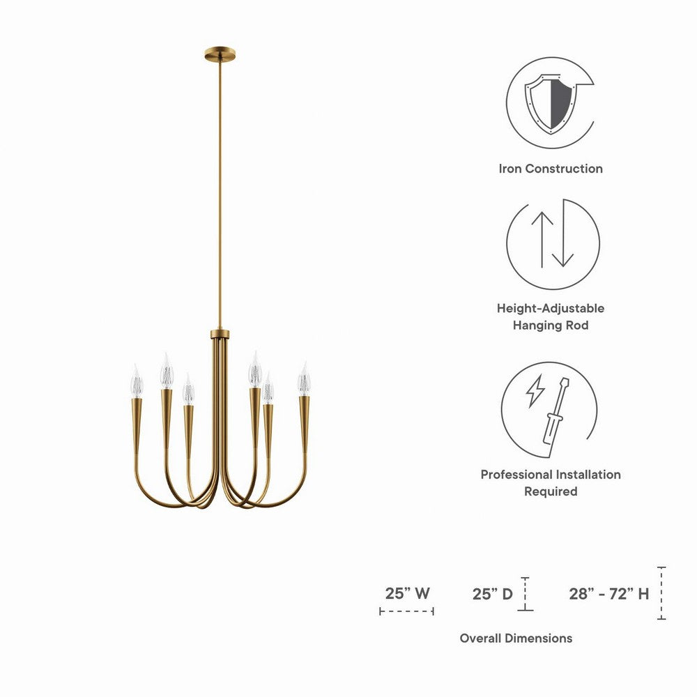 Penrose 6-Light Chandelier  - No Shipping Charges