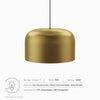 Avenue 1-Light Pendant Light by Modway| Brown