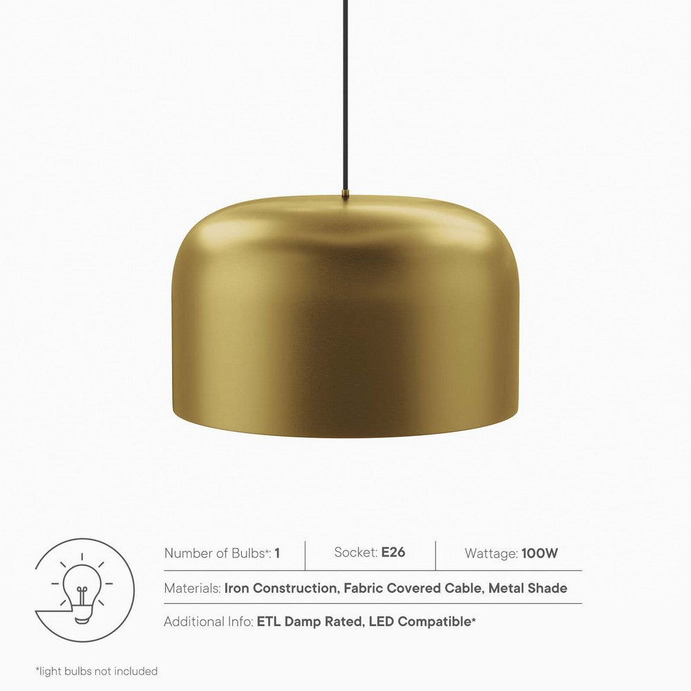 Avenue 1-Light Pendant Light by Modway| Brown