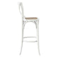 Modway Gear X-Back Wood Bar Stool in White