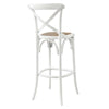 Modway Gear X-Back Wood Bar Stool in White