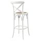 Modway Gear X-Back Wood Bar Stool in White
