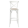 Modway Gear X-Back Wood Bar Stool in White