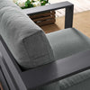 Modway Tahoe Aluminum Outdoor Patio Armchair in Gray Charcoal