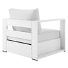 Tahoe Outdoor Patio Powder-Coated Aluminum Armchair MDY-EEI-5675-WHI-WHI