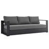 Modway Tahoe Outdoor Patio Powder-Coated Aluminum Sofa, Gray Charcoal