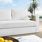 Modway Tahoe Outdoor Patio Powder-Coated Aluminum Sofa White White MDY-EEI-5676-WHI-WHI