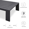 Tahoe Outdoor Patio Powder-Coated Aluminum Coffee Table - No Shipping Charges