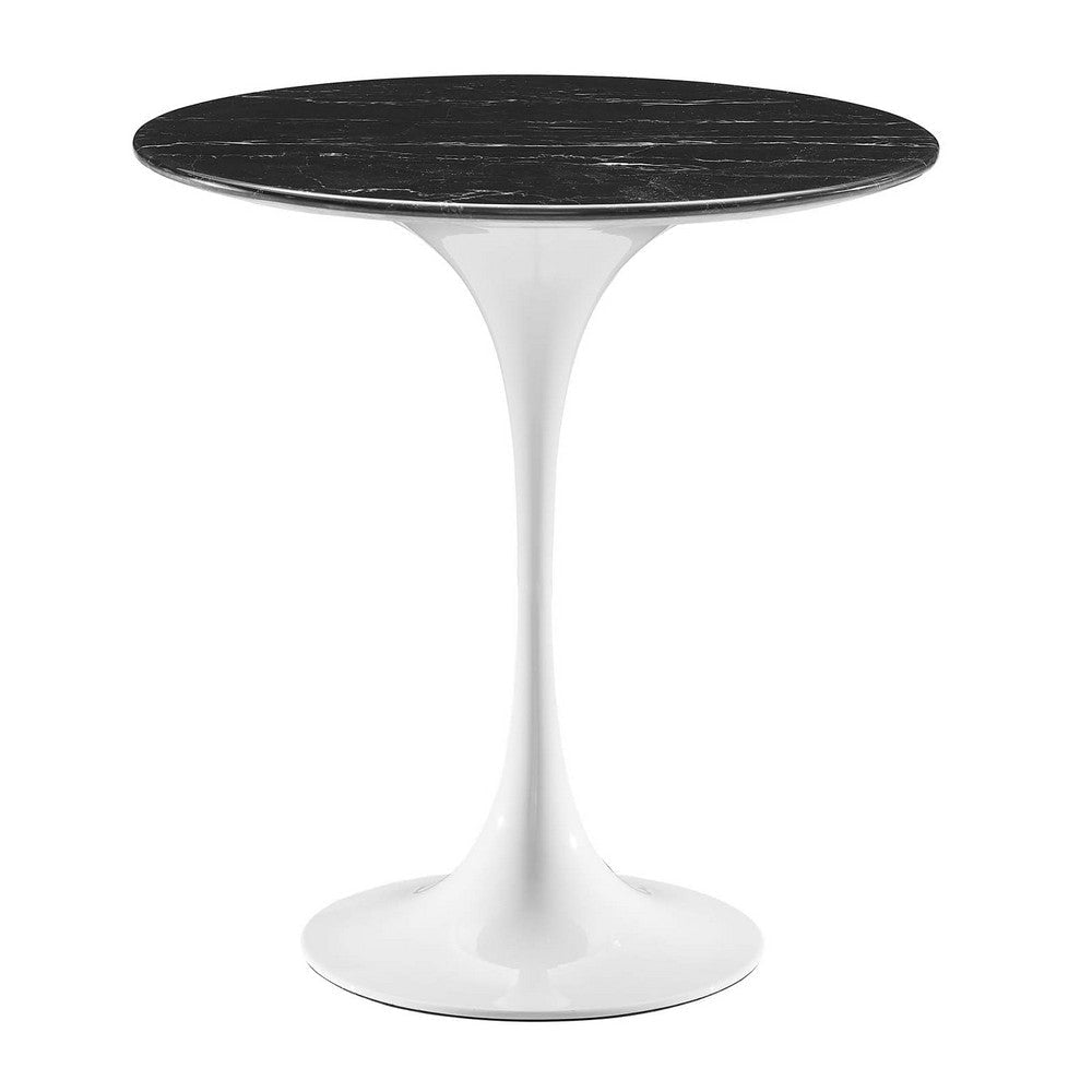 Modway Lippa Side Table, White Black